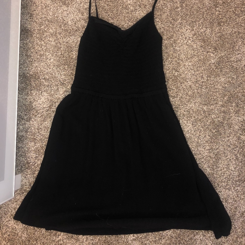 Black mini dress